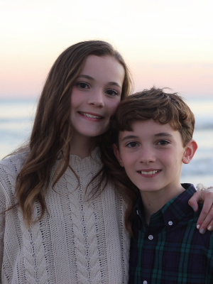 Ella and her #1 fan, brother Matthew